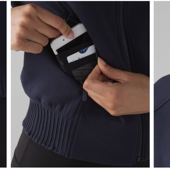 Lululemon NTS Jacket Midnight Navy / Black Size 8 - Picture 2 of 16